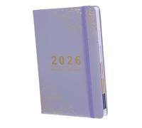 UKCOCO Daily Planner Hardcover with Hourly Schedule Portable Day Organizer Notebook for Productivity and Inspiration English Layout for Professionals and Students Ink Resistant