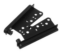 UKCOCO Dash Stereo Abs Material 2pcs Double Din Side Trims Brackets Car Radio Mounting Installation Bezel Black Colour Reliable and Stylish Look Dashboard Accessories Kit