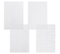UKCOCO Decorative Patterned Paper with Beautiful Patterns 40 Sheets White Translucent Kraft Paper for Scrapbooking and Journaling for Origami and Packaging Crafts