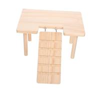 UKCOCO Decorative Wooden Hamster with Ramp Wear Resistant Chinchilla Activity Platform for Guinea Pigs and Small Pets Encourages Exercise and Mental Stimulation