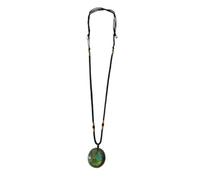 UKCOCO Delicate Moonstone Shaped Crystal Pendant Necklace Featuring a Comfortable to Touch and Smooth Pendant Chain Lightweight and Fashion Trend Accessory for Everyday Wear Random Color