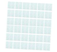 UKCOCO Disposable Makeup Hand Palettes 100pcs 7x7cm Pu Film Adhesive Cosmetic Mixing Trays for Professional Artists and Home Use Random Color