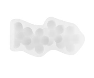 UKCOCO DIY Silicone Candle Mold for Scented Candles - Small Red Flower Pattern Decorative Aromatherapy Wax Mold and Car Fragrance Stone Craft -