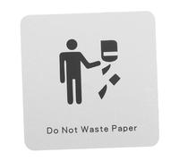 UKCOCO Do Not Waste Paper Sign Save Paper Indoor Alert Sign for Restrooms Attractive Minimalist Design Robust Build for Homes Offices and Schools Reminder