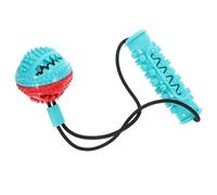 UKCOCO Dog Food Leaking Ball Tug Dog Treat Dispensing Ball Massage Gums Chewing Tpr Material 16.31x5.70x3.14in Unique Shape Interactive Pet Supply