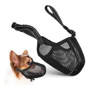 UKCOCO Dog Muzzle Soft Mesh PET Muzzles Dog Mouth Cover Breathable for Small Medium Anti-Biting Barking Chewing Easy to Clean for Training Vet Visits Grooming (L Black)