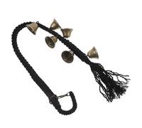 UKCOCO Dog Potty Training Doorbell with Handmade Rope, Easy-install Hanging Bell for Puppies, Black and Antique Copper Pet Training Door Bell for Indoor Use