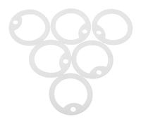 UKCOCO Dog Tag Case Id Tag Shield Silicone Noise Cancelling Ring Glow the Dark Easy to Clean Lightweight for Dogs and Cats 6pcs