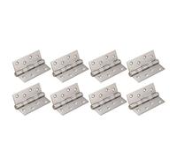 UKCOCO Door Hinges Back Flap Drawer Butt Hinges Stainless Steel 4 Inch 8pcs with 8 Mounting Holes Each, Easy to Use and Carry, Suitable for Wooden Box and Toolbox in Home Or Shop