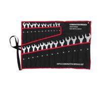 UKCOCO Double-Ended Wrench Set 25Pcs with Canvas Bag Multi-Purpose Hand Tools for Automotive Plumbing and Home Repairs Precision Engineered for Accuracy and Stability