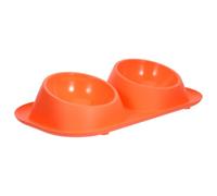 UKCOCO Double Pet Food and Water Bowls with Nonslip Base for Dogs and Cats, Sturdy Pp Material Feeding Dish Suitable for Indoor and Outdoor Use, Ant Proof Cat Bowl