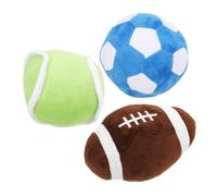 UKCOCO Durable Plush Dog Soft Mini Sports Balls for Puppies and Cats Interactive Chewing for Indoor Play Vibrant Design for Fetching and Chasing Gentle Mouth for Active Pets