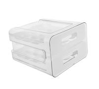 UKCOCO Egg Storage Container Plastic Drawer Stackable Fridge Organizer for Fresh Eggs Space-saving Kitchen Accessory