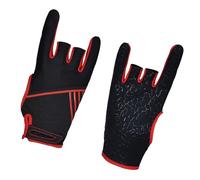 UKCOCO Elastic Silicone Bowling Gloves Pair in Red, Breathable Anti-Slip Sports Gloves for Lawn Bowling and Outdoor Activities, Size L/Xl