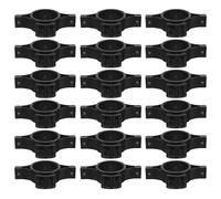 UKCOCO Electric Fence Ring Insulators Black Engineering Plastics with Clamp-on Design 20pcs Corrosion-proof and Reliable Insulation Performance for 32mm round Posts for Outdoor Use