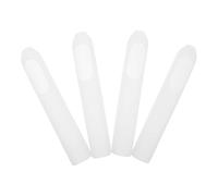 UKCOCO Electric Toothbrush Protective Sleeve Cover, 4pcs White Silicone Case for Electric Toothbrush Handle, Anti-Slip Full Wrap Protection, Travel Use