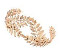 UKCOCO Elegant Metallic Leaf Headband Wedding Hair Accessories Bridal Hairpiece Floral Crown for Wedding Banquet and Party