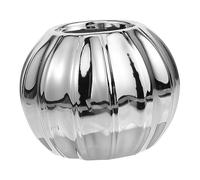 UKCOCO Elegant Nordic Style Ceramic Flower Vase Silver Decorative Plant Pot for Home Decoration Smooth Textured Desktop Ornament for Living Bedroom and Gift Giving