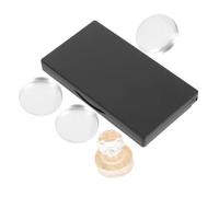 UKCOCO Empty Eyeshadow Palette with Mirror Portable Rectangular Matte Black Makeup Case Refillable Pan Container for DIY Eyeshadow Blush Concealer Lightweight Compact for Travel and Daily