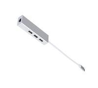 UKCOCO Ethernet Lan Network Converter Magnetic Stirring Rod Computer Accessories Rj Ethernet Data Hub Mining Frame Gallbladder Silver Ethernet Wired Hub White Adapter Usb