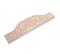UKCOCO European Style Carved Wood Applique Panel for Wardrobe Decor, Solid Wood Material with Polished Finish and Easy Installation, for Home Improvement and Furniture Embellishment