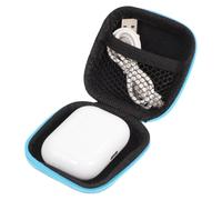 UKCOCO EVA Mini Earphone Pouch Portable Hard Storage Case with Zipper for Headphones Earbuds USB Cables Travel Organizer Compact Water Resistant Earbud Case for Daily Use and Gifts