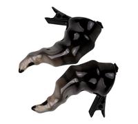 UKCOCO Evil Ears Cosplay Hairpin 2pcs Black Half- Devil Horns Hair Clip Halloween Party Accessory for Girls Holiday Costume