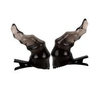 UKCOCO Evil Ears Cosplay Hairpins 2pcs Black Half- Devil Horn Clips Halloween Costume Accessories for Girls Party