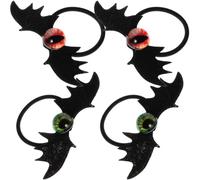 UKCOCO Evil Eye Hair Tie 4pcs Gothic Bat Like Acrylic Hair Accessory for Taking Photos and Stage Performance