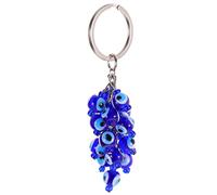 UKCOCO Evil Eye Keyring Bag Hanging Ornament Creative Handmade Glass Beads Devil's Eye Keychain Accessory for Keys Handbags Backpacks Stylish Compact Design Gift