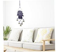 UKCOCO Evil Eye Palm Wind Chime Durable Outdoor Hanging Ornament for Garden Balcony Patio Hand Shaped Metal Wind Bell Decoration to Ward Off Bad Fortune and Bring Peace of Mind