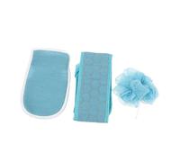 UKCOCO Exfoliating Back Scrubber Body Cleaning Mitt Double Side Shower Towel Made of Artificial Silk and Sponge for Shower Accessories Suitable for Camping Trips and Hotel Stays
