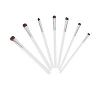 UKCOCO Eye Makeup Brushes 7pcs Easy to Carry Eyeshadow Makeup Brush Set with Wooden Handle and Horsehair Bristles Safe Materials for Precise Blending for Beginners and Professionals