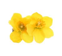 UKCOCO Faux Narcissus Hairpin for Women Elegant Floral Barrette for Spring Parties Secure Clip for Bangs Stylish Botanical Hair Accessory for Various Occasions