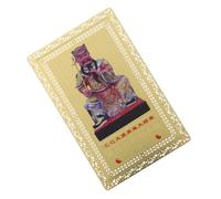 UKCOCO Feng Shui Protection Card Tai Sui Amulet for Wallet Design Evil Spirit Repellent Fortune Luck Symbol for Wealth Success and Safety