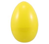 UKCOCO Fillable Easter Egg: 10x7 Large Openable Eggshell Filling With Chocolate Candies Toys - Empty Fillable Big Eggs - Plastic Easter Basket Fillers Yellow