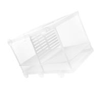 UKCOCO Fish Incubator Box with Divider Separation Suction Cup Design Plastic and Nylon Material for Aquarium Use Protects Fish Fry