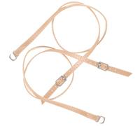 UKCOCO Fixing Shoe Strap for High Heels 1 Pair Khaki Pu and Metal Anti-loose Heel Bands Creative Design Prevents Shoes from Falling Easy to Put and Take