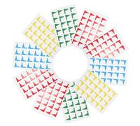 UKCOCO Flag Shaped Map Marker Stickers Decorative Self-Stick Labels for Geography Study and Travel Notes