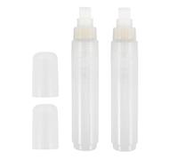 UKCOCO Flat Head Paint Pens 2Pcs Refillable with Plastic Body, Precise Markers for Wood and Metal Surfaces, Suitable for Craft Projects and Indoor Decoration