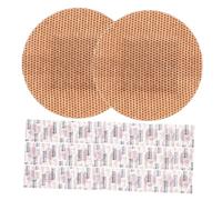 UKCOCO Flexible Fabric Plasters 50Pcs Breathable 22Mm Round Spot Stickers for Fingertip Wound Care Cuts Bruises for Adults
