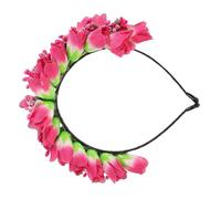 UKCOCO Floral Tulip Headband Soft Fabric Hair Accessory for Women Bridesmaid Party Decoration