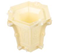 UKCOCO Flower Pot Casting Mold Hexagonal Concrete Planter Mold for Handmade Craft and Garden Planters Reusable Plastic Material Suitable for Indoor and Outdoor Use