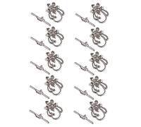 UKCOCO Flower Shaped Alloy Ot Buckle for DIY Necklace and Bracelet Durable Vintage Style Connector Antique Silver Jewelry Accessories for Crafting