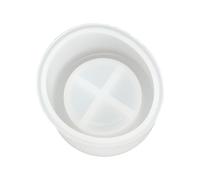 UKCOCO Flowerpot Mold Silicone Flexible Reusable White Plant Holder Mold Great Storage Pot for DIY Epoxy Crystal Casting