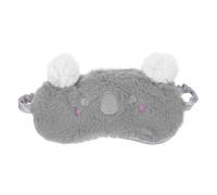 UKCOCO Fluffy Koala Eye Mask and Comfortable Short Plush Material for Sleeping with Light Blocking Cute Cartoon Design Suitable for Travel and Office Use