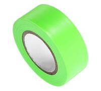 UKCOCO Fluorescent Marking Tape 1 Inch X 98Ft Green Non-Adhesive Warning Tape for Hazardous Area Demarcation Floor and Tree Branch Safety Flagging