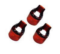 UKCOCO Flute Mouthpiece Suitable for Flutes with 23mm Outer Diameter 3pcs Brown Resin Blow Aid with No Burrs and No Peculiar Smell for Beginners for Learning and Practicing