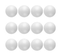 UKCOCO Foam Craft Balls Polystyrene Spheres 12Pcs White Lightweight Round 5Cm Diameter for School Projects and Group Activities