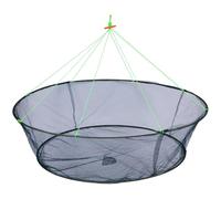 UKCOCO Foldable Nylon Fish Net 80cm Diameter Portable Shrimp Crab Bait Trap Wear-resistant Fishing Storage Net for Dock Pond and Pier Fishing
